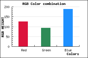 rgb background color #7D5EBC mixer