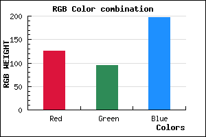 rgb background color #7D5FC5 mixer