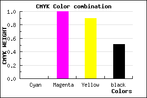 #7E000C color CMYK mixer