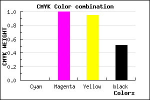 #7E0006 color CMYK mixer