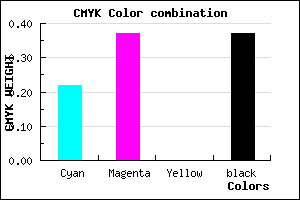 #7E65A1 color CMYK mixer