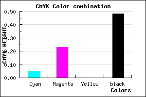 #7E6684 color CMYK mixer