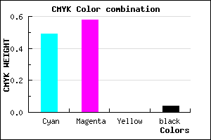 #7E66F5 color CMYK mixer