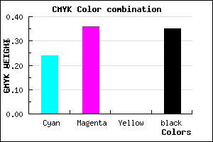 #7E69A5 color CMYK mixer