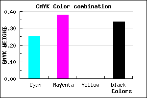 #7E69A8 color CMYK mixer