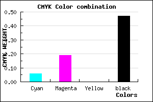 #7E6C86 color CMYK mixer
