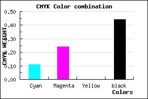 #7E6C8E color CMYK mixer