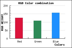 rgb background color #7E6C9C mixer