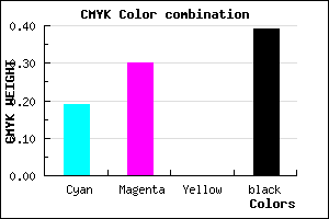#7E6D9B color CMYK mixer