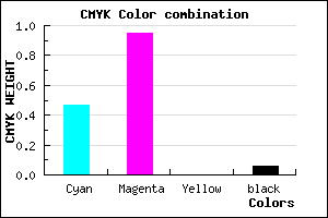 #7E0BEF color CMYK mixer