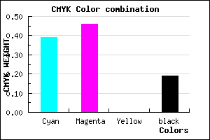 #7E70CF color CMYK mixer
