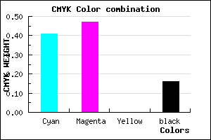 #7E70D5 color CMYK mixer