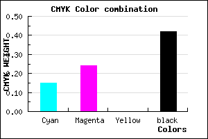 #7E7195 color CMYK mixer