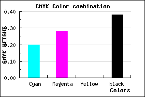 #7E719D color CMYK mixer