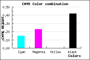 #7E7395 color CMYK mixer