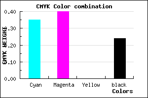 #7E75C3 color CMYK mixer