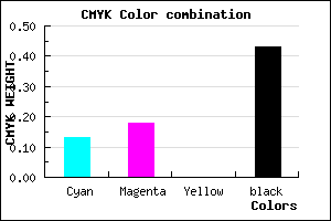 #7E7791 color CMYK mixer