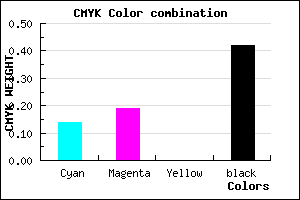 #7E7793 color CMYK mixer