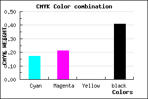 #7E7797 color CMYK mixer