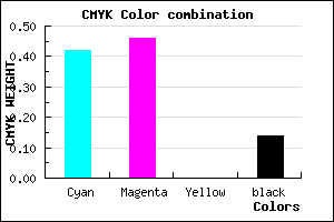 #7E77DB color CMYK mixer