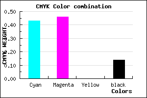 #7E77DC color CMYK mixer