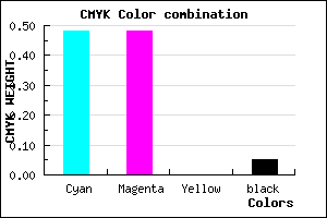 #7E7DF1 color CMYK mixer