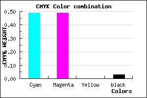 #7E7DF7 color CMYK mixer