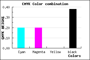 #7E7E9E color CMYK mixer