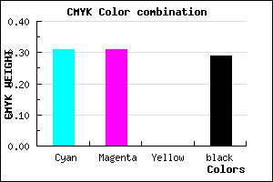 #7E7EB6 color CMYK mixer
