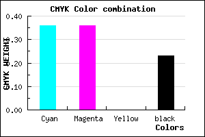 #7E7EC4 color CMYK mixer