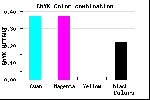 #7E7EC7 color CMYK mixer