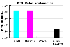 #7E7EDB color CMYK mixer