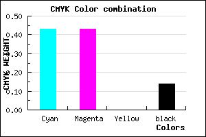 #7E7EDC color CMYK mixer