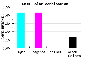 #7E7EDD color CMYK mixer