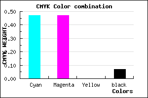 #7E7EEC color CMYK mixer