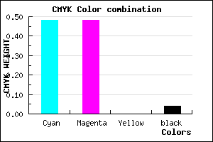 #7E7EF4 color CMYK mixer