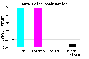 #7E7EF5 color CMYK mixer