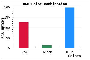 rgb background color #7E0DC5 mixer