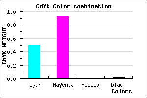 #7E12FB color CMYK mixer