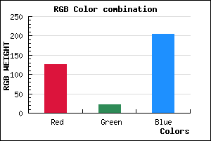 rgb background color #7E15CD mixer