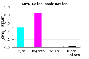#7E24F5 color CMYK mixer