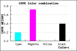 #7E2B9B color CMYK mixer
