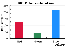 rgb background color #7E2CDA mixer