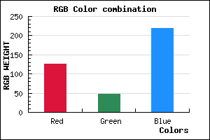 rgb background color #7E2FDB mixer