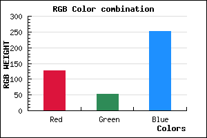 rgb background color #7E34FC mixer