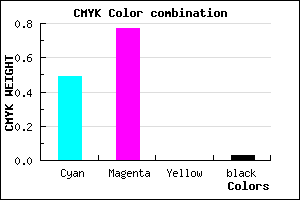 #7E38F8 color CMYK mixer