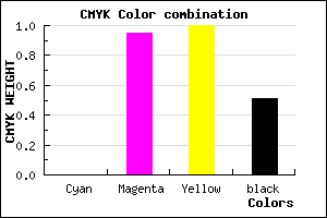 #7E0600 color CMYK mixer