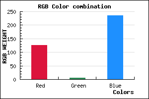 rgb background color #7E06EB mixer