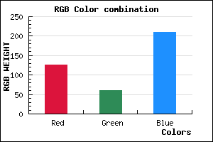 rgb background color #7E3CD2 mixer