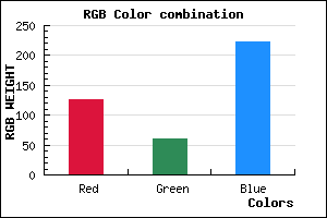 rgb background color #7E3CDE mixer